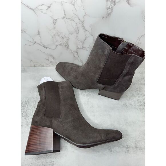 Blondo Boots Womens Size 11 Brown Suede Boots Waterproof Block Heel NWT - Picture 10 of 13